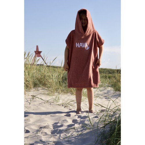 Havs Kids Poncho Towel - Dusty Red